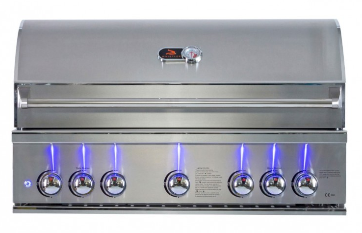 Whistler Burford 5 Burner Barbecue with Rotisserie and Weather Cover