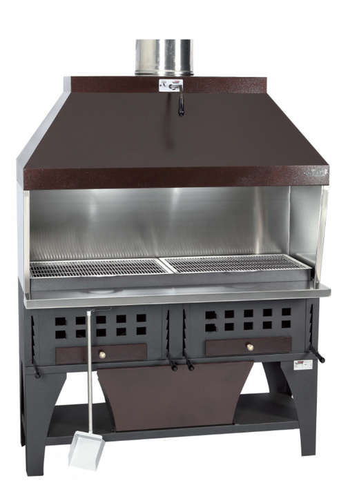 PEVA BL150 charcoal chargrill with decorative canopy