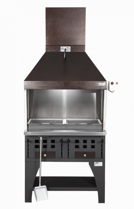 PEVA BL100 charcoal chargrill with decorative canopy