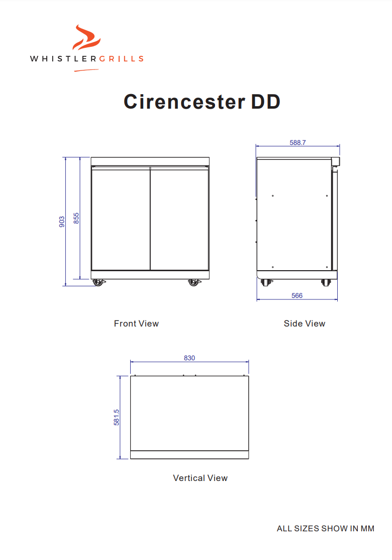 Whistler Cirencester Double Door Cabinet
