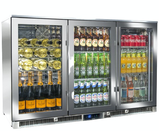 Blastcool Triple Outdoor Fridge with Glass Doors