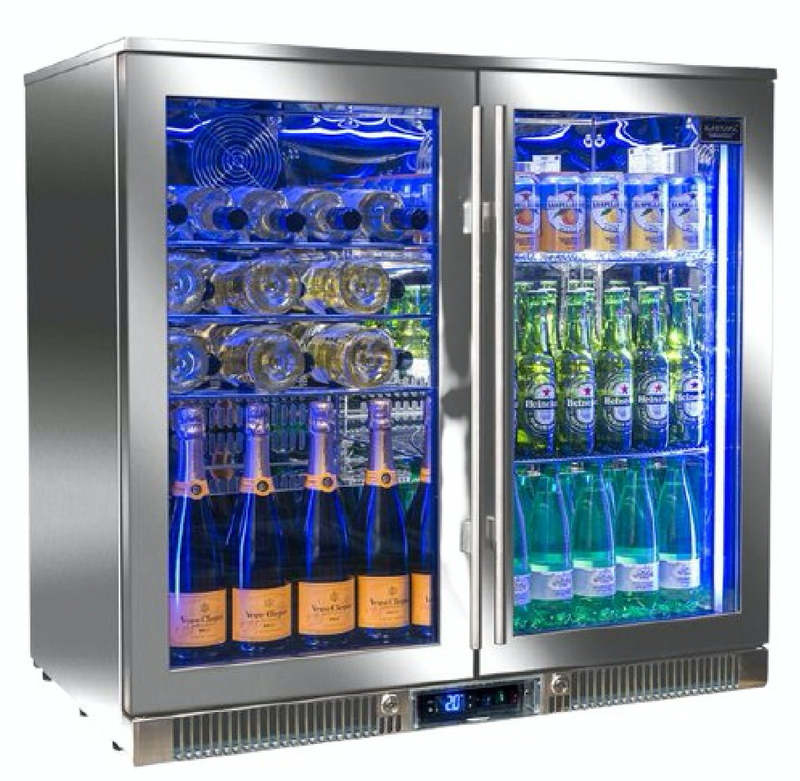 Blastcool Double Outdoor Fridge with Glass Doors