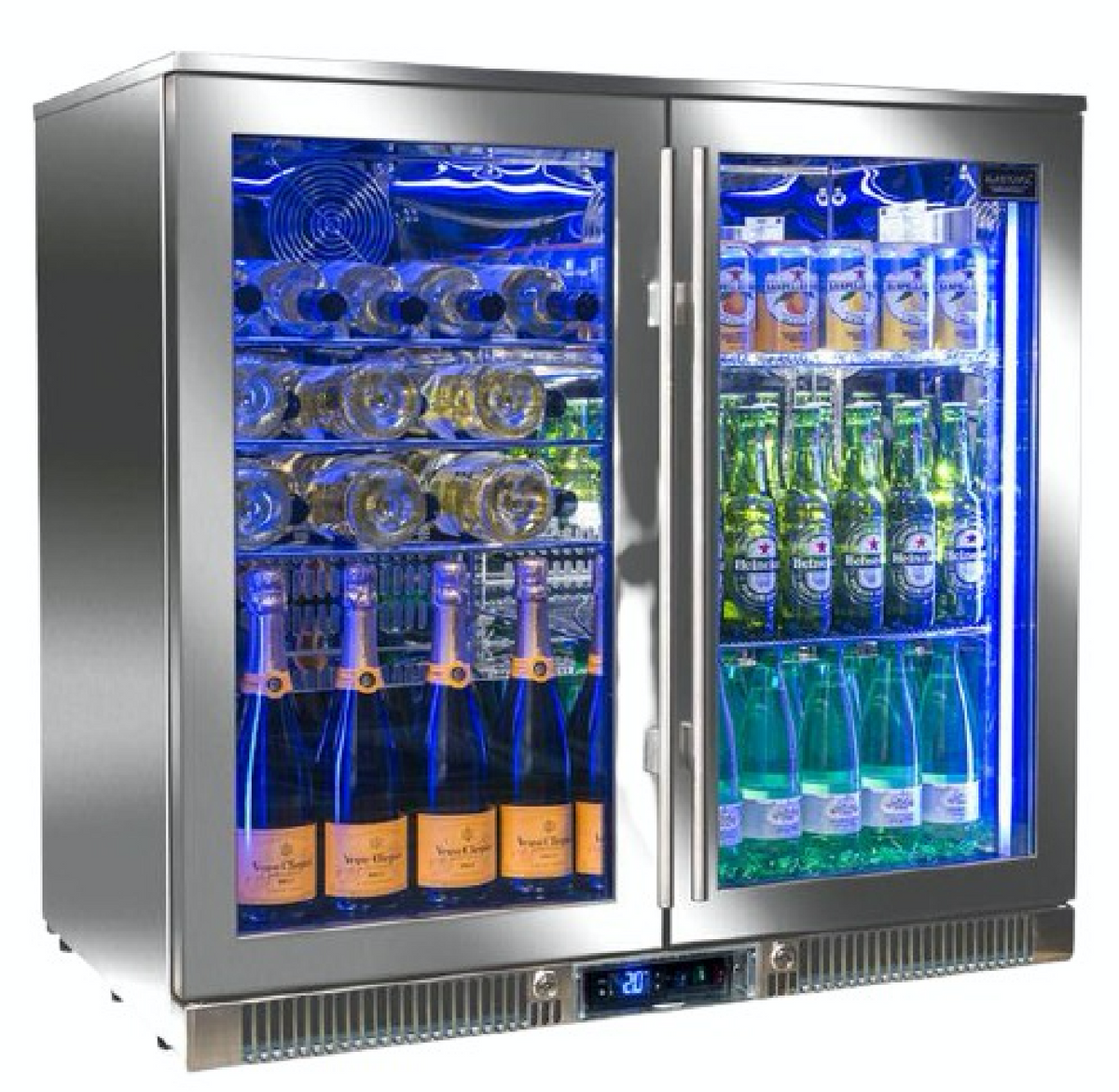 Outdoor fridge with 2024 glass door