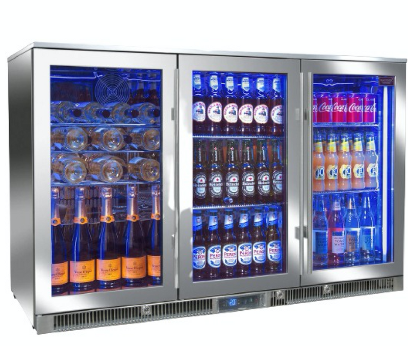 Blastcool Triple Outdoor Fridge with Glass Doors