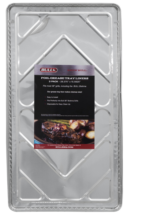 97cm Grill Grease Tray Liner - 3 Pack Poly Bag