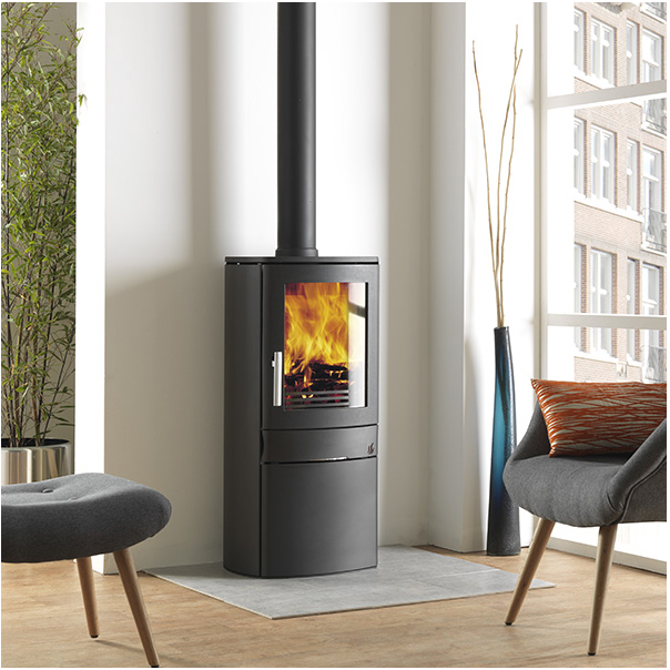 Neo 1C Eco 5Kw Wood-Burning Stove with cupboard base