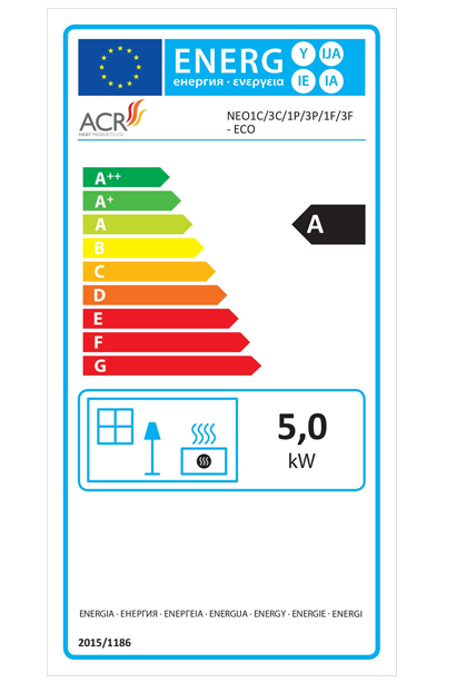 Neo 1C Eco 5Kw Wood-Burning Stove with cupboard base