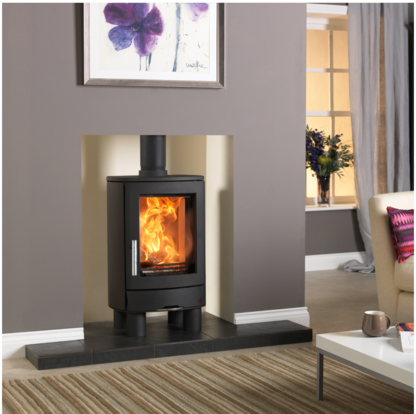 Neo 1F Eco 5Kw Wood-Burning Stove floor stand