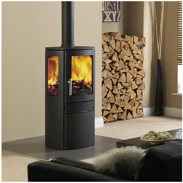 Neo 3C Eco 5Kw Wood-Burning Stove with cupboard base