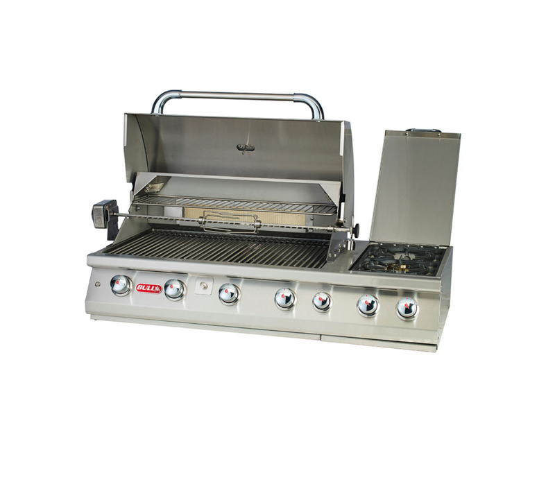 Bull  Built-in 7 Burner Gas BBQ Grill - Stainless Steel