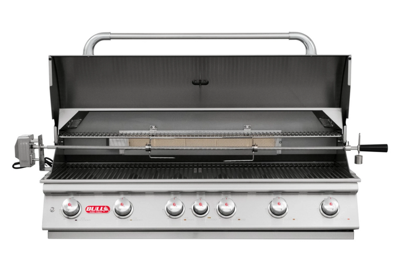 Bull Diablo 6 Burner Gas BBQ Grill - Cart Stainless Steel