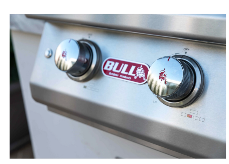Bull Diablo 6 Burner Gas BBQ Grill - Cart Stainless Steel