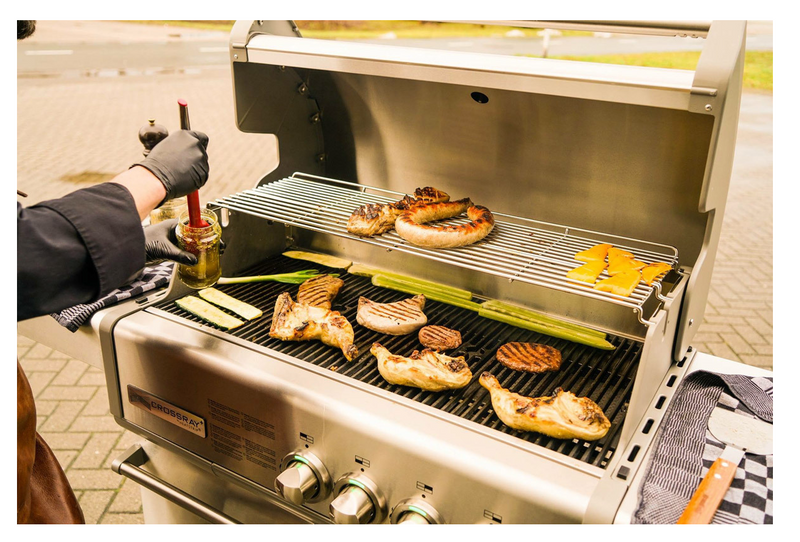 CROSSRAY 4 Burner Gas BBQ with Trolley