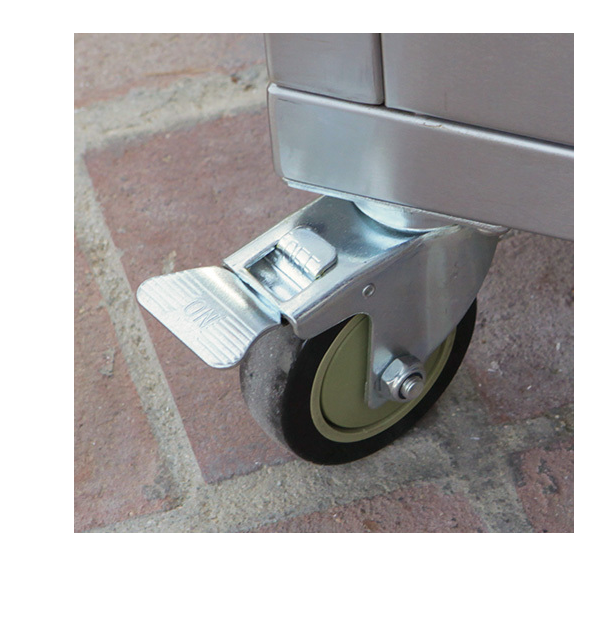 Bull Steer 3 Burner Gas BBQ Grill - Cart Stainless Steel