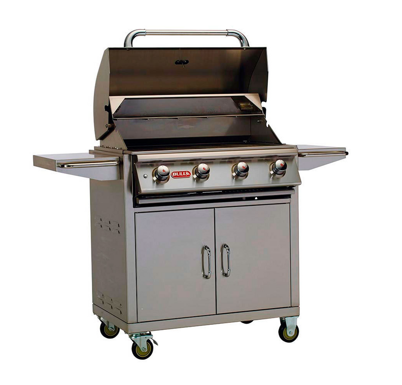 Bull Lonestar 4 Burner Gas BBQ Grill - Cart Stainless Steel