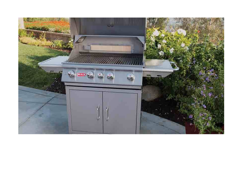 Bull Angus 4 Burner Gas BBQ Grill - Cart Stainless Steel