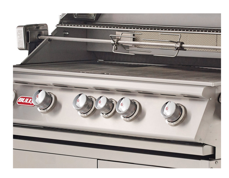 Bull Brahma 5 Burner Gas BBQ Grill - Cart Stainless Steel