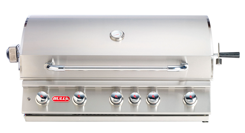 Bull Brahma Built-in 5 Burner Gas BBQ Grill - Stainless Steel