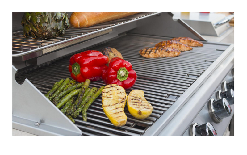 Bull Brahma Built-in 5 Burner Gas BBQ Grill - Stainless Steel