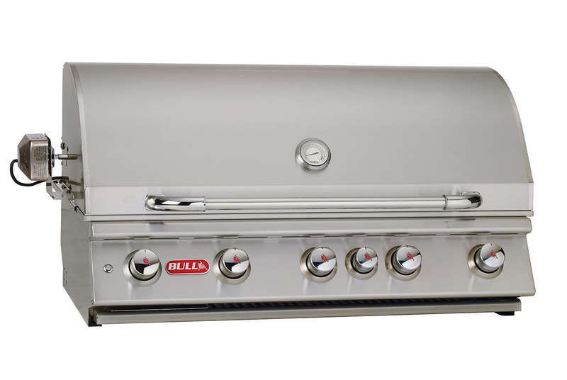 Bull Brahma Built-in 5 Burner Gas BBQ Grill - Stainless Steel