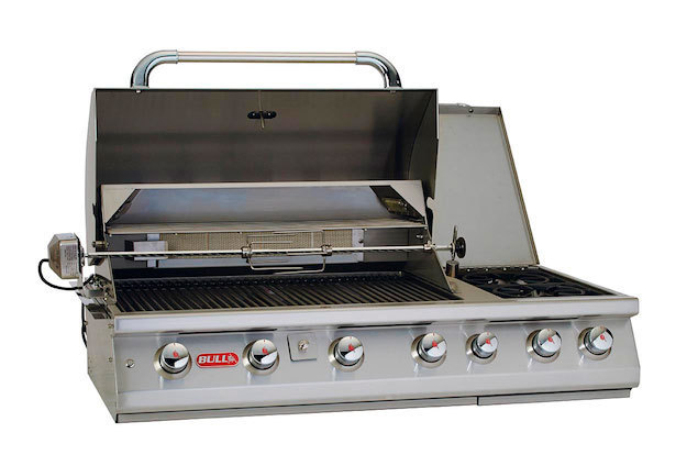 Bull  Built-in 7 Burner Gas BBQ Grill - Stainless Steel