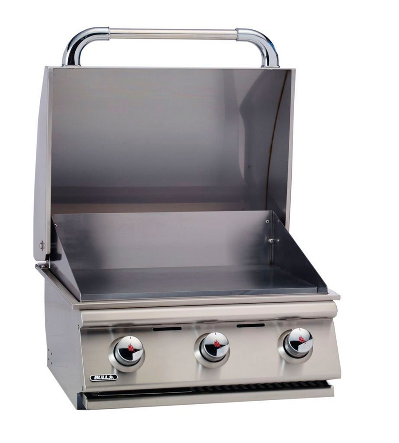 Bull Plancha Commercial Style Built-In 3 Burner Griddle