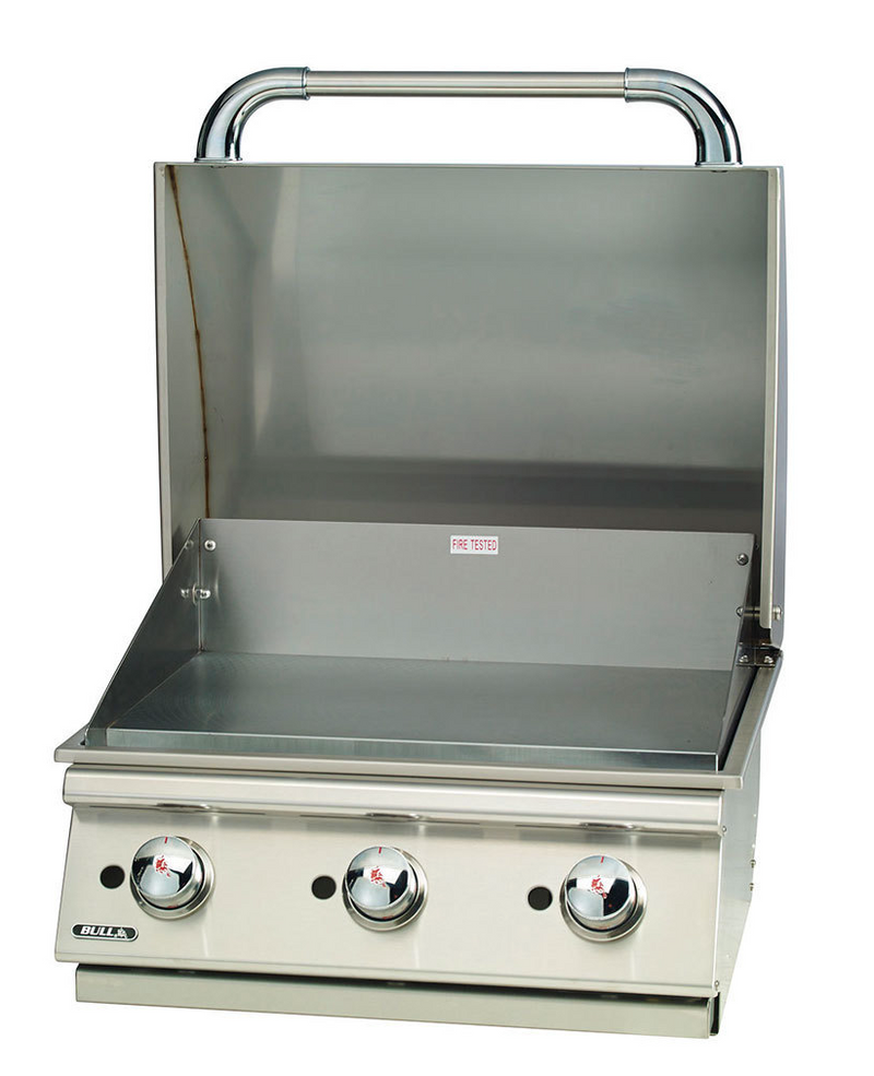 Bull Plancha Commercial Style Built-In 3 Burner Griddle
