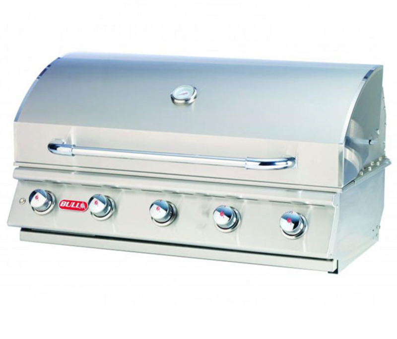Bull Renegade Built-in 5 Burner Gas BBQ Grill - Stainless Steel