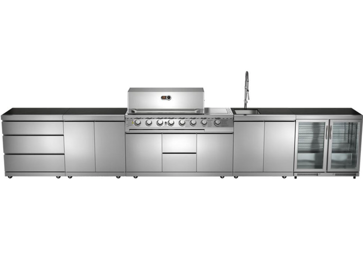 Whistler Cirencester Outdoor Kitchen 6 Burner BBQ, Fridge and Sink Newcastle