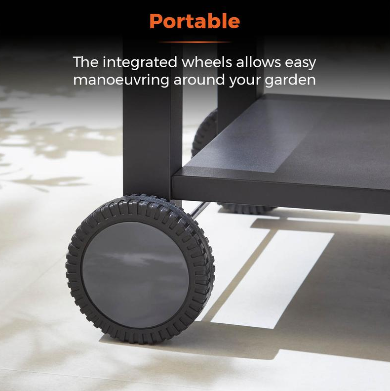 Ignite Duo XL BBQ Grill with Adjustable Charcoal Grill and Temperature Gauge