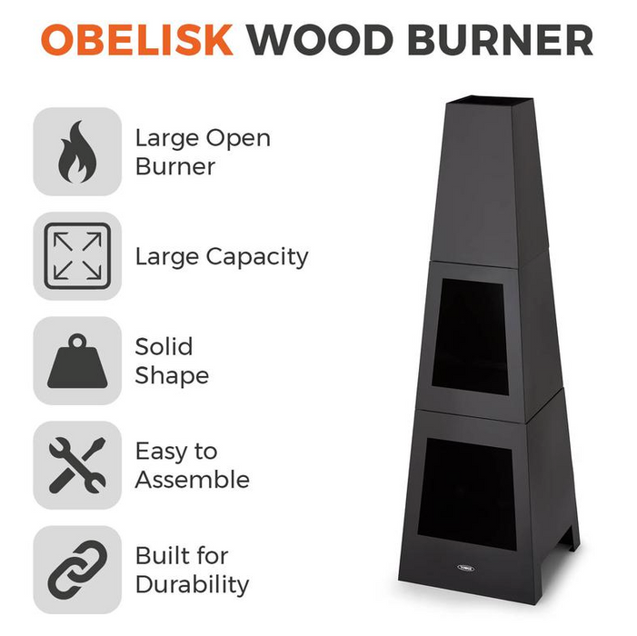 Obelisk Wood Burner