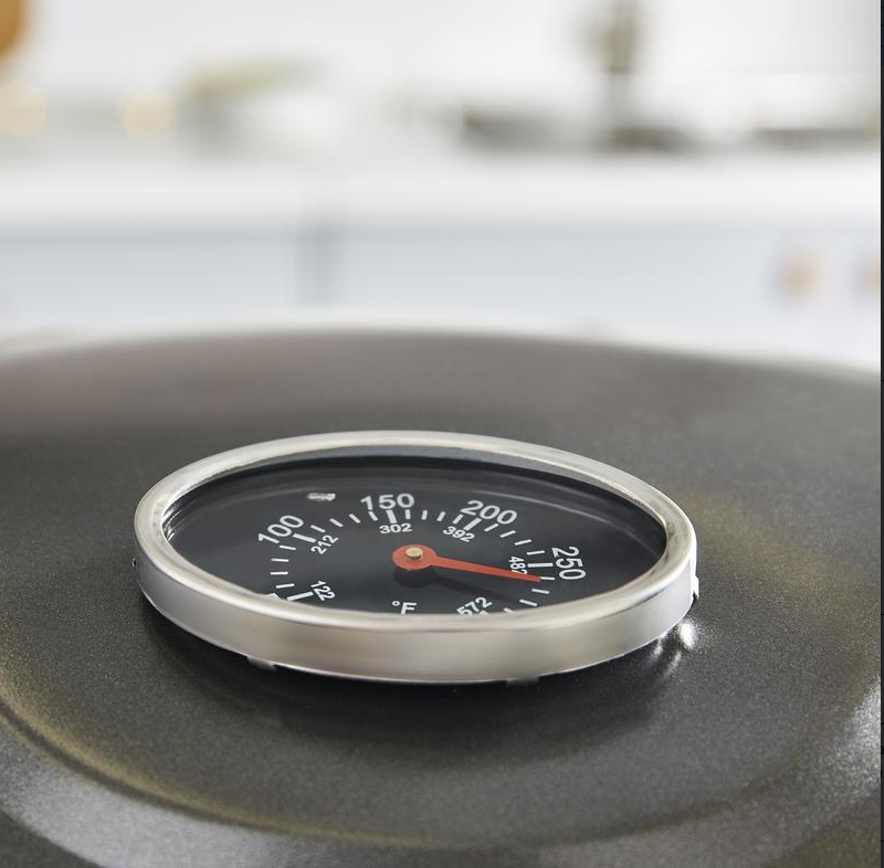 Cerasure+ Copper 2400W Electric BBQ Grill and Griddle with Wings and Thermometer Copper