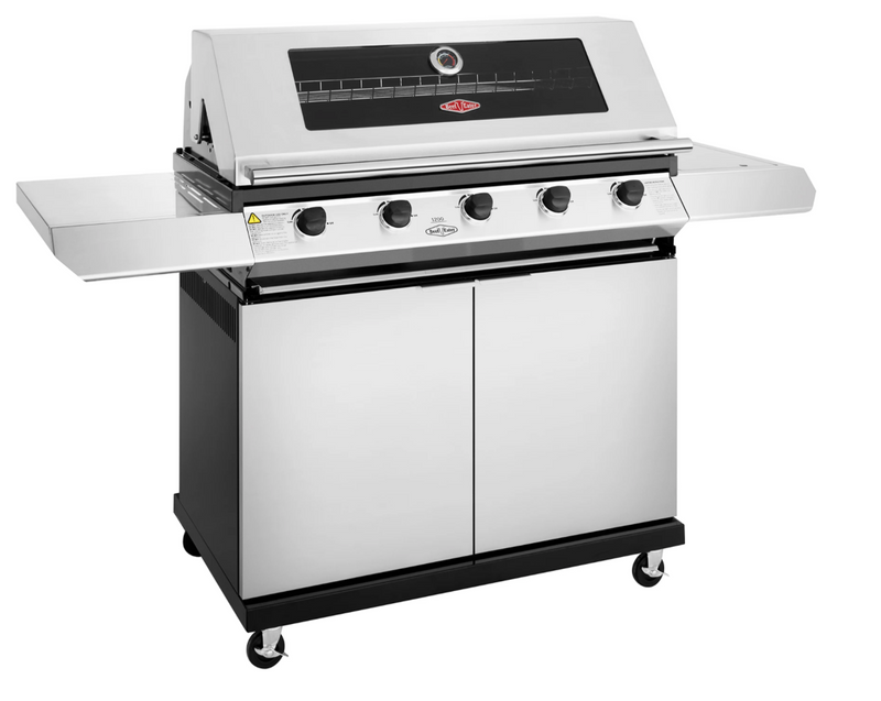 BeefEater 1200S Series - 5 Burner BBQ & Side Burner With Trolley