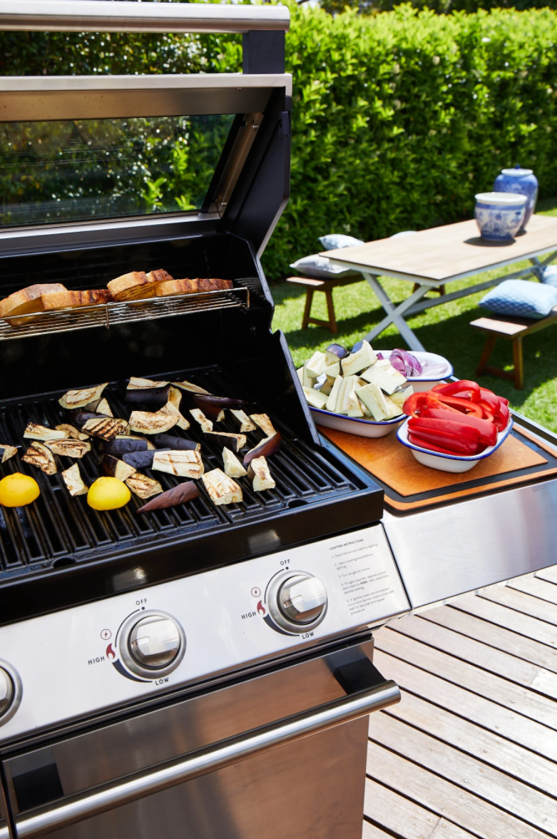 BeefEater 1200S Series - 5 Burner BBQ & Side Burner With Trolley