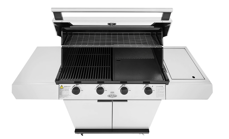 BeefEater 1200S Series - 4 Burner BBQ & Side Burner With Trolley