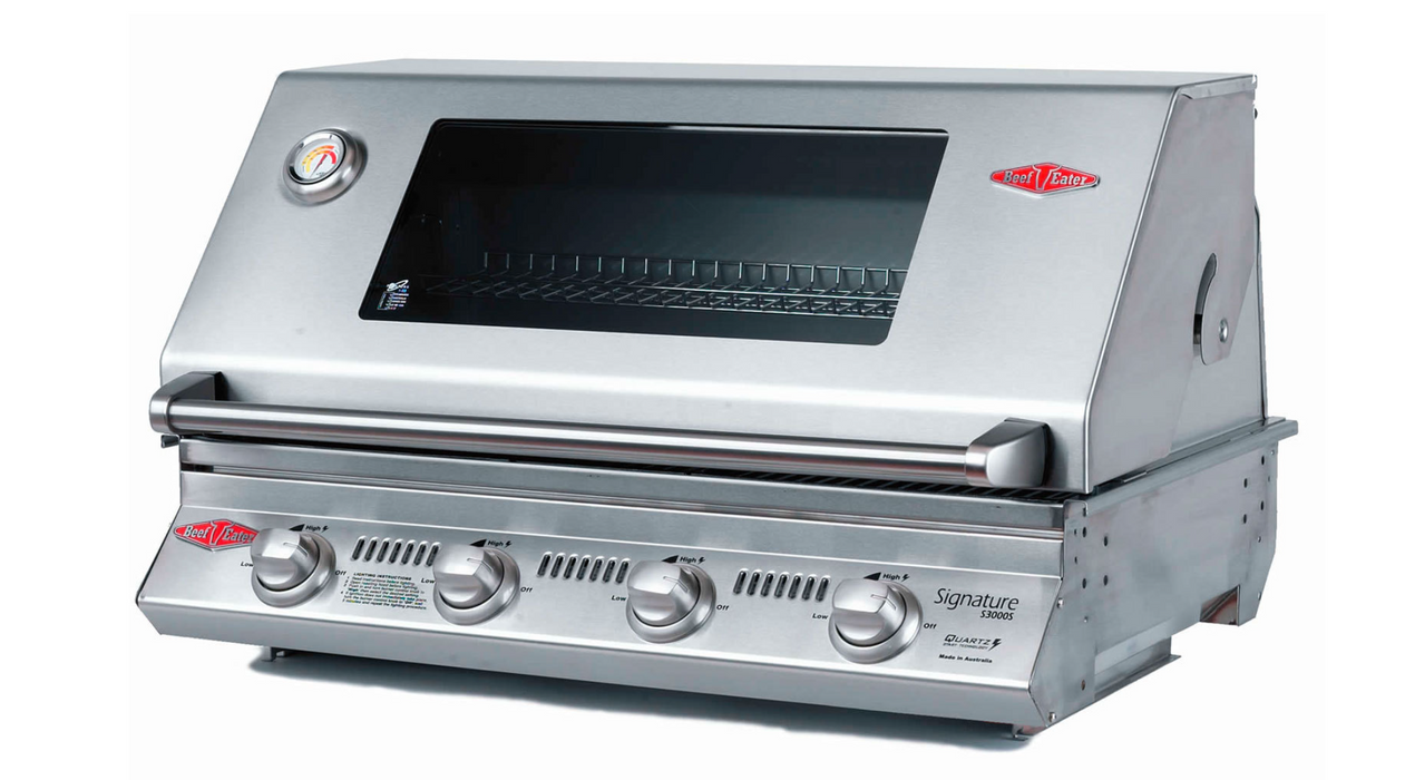 Beefeater S3000S Built-In 4 Burner Gas BBQ (Cast iron pack)