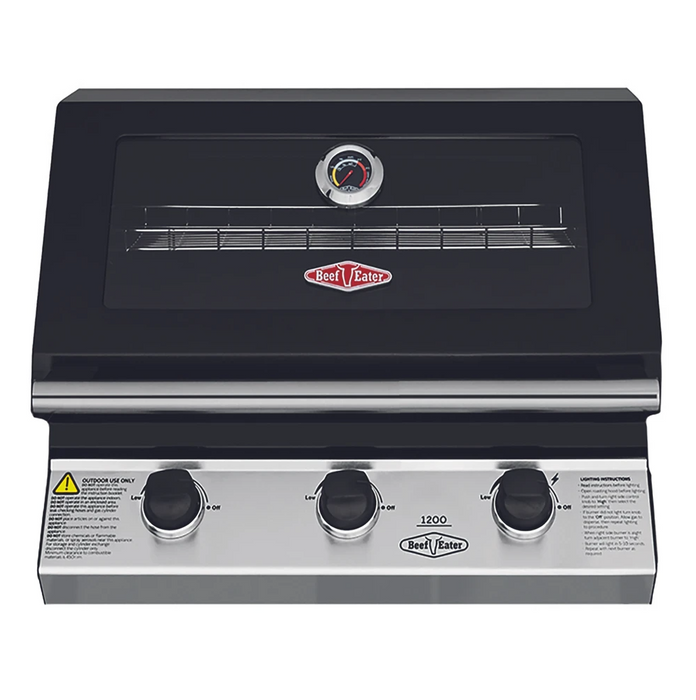 BeefEater 1200E Series 3 Burner Build-in Gas Barbecue