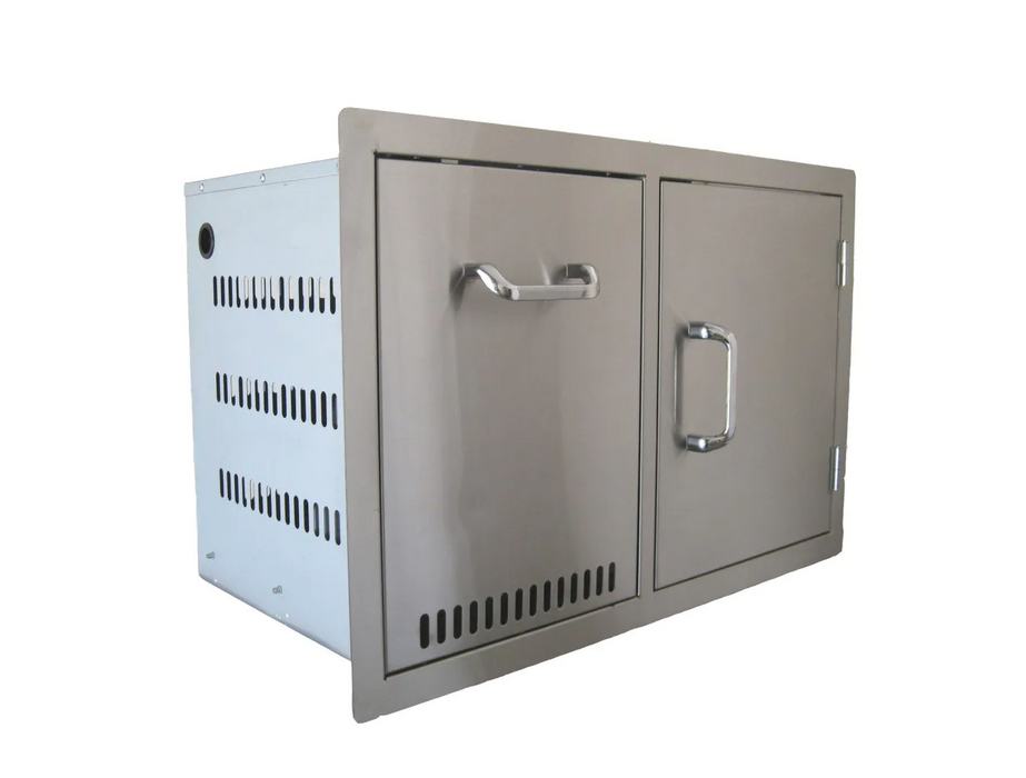 Beefeater Stainless Steel Build-in Outdoor Kitchen Gas Bottle Drawer and Single Door Unit