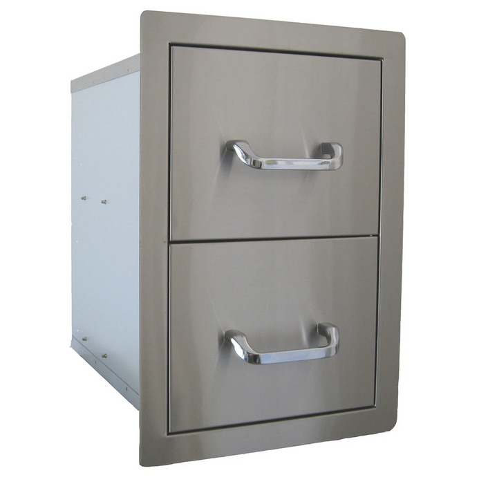 Beefeater Stainless Steel Build-in Outdoor Kitchen Double Drawer Unit