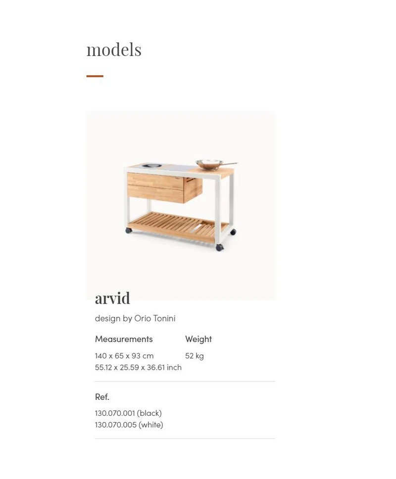 Indu+ Arvid Electric BBQ Grill Cart