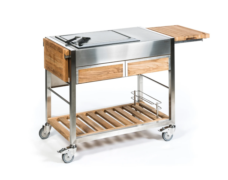 Indu+ TomBoy Duo Unico Electric BBQ Grill Cart