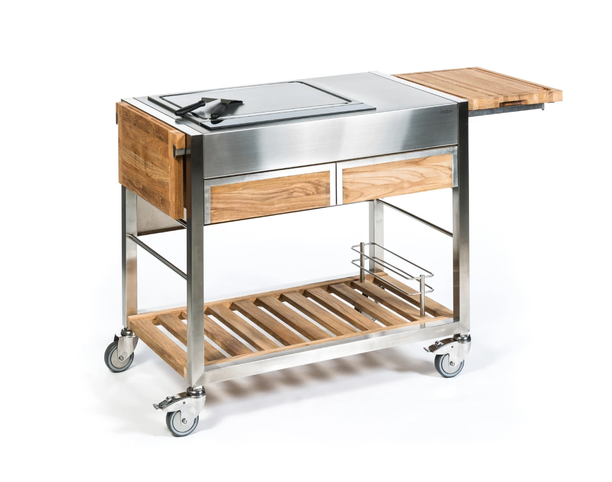 Indu+ TomBoy DUO UNICO Electric BBQ Grill Cart