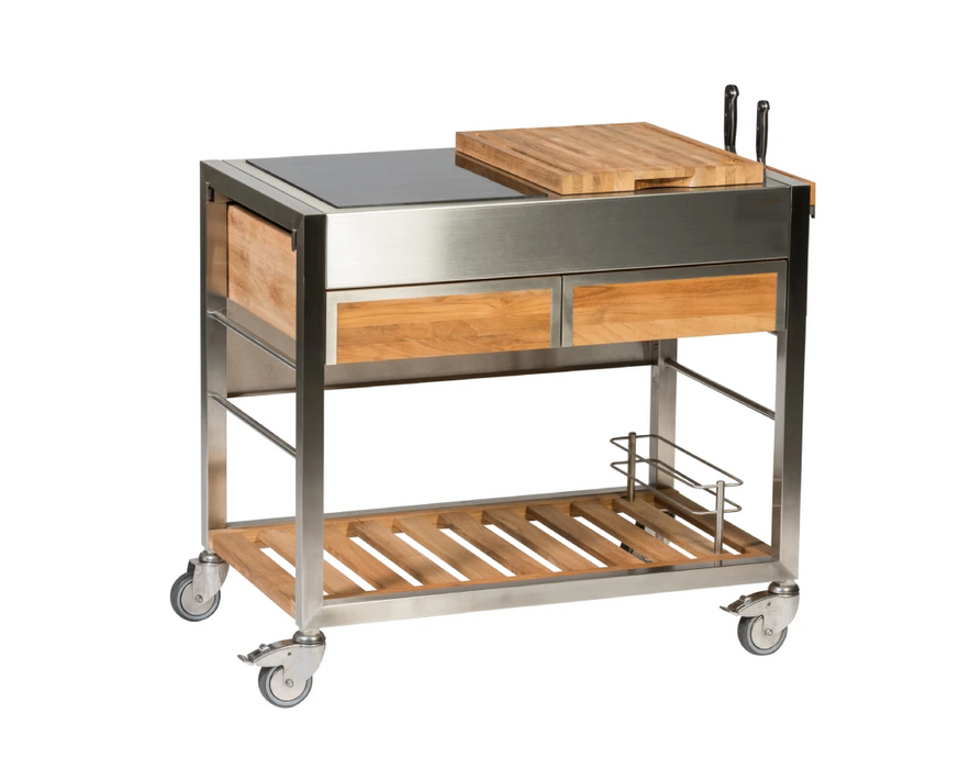 Tomboy Duo Electric BBQ Grill Cart