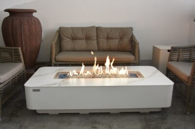 Athens Porcelain Fire Table LPG