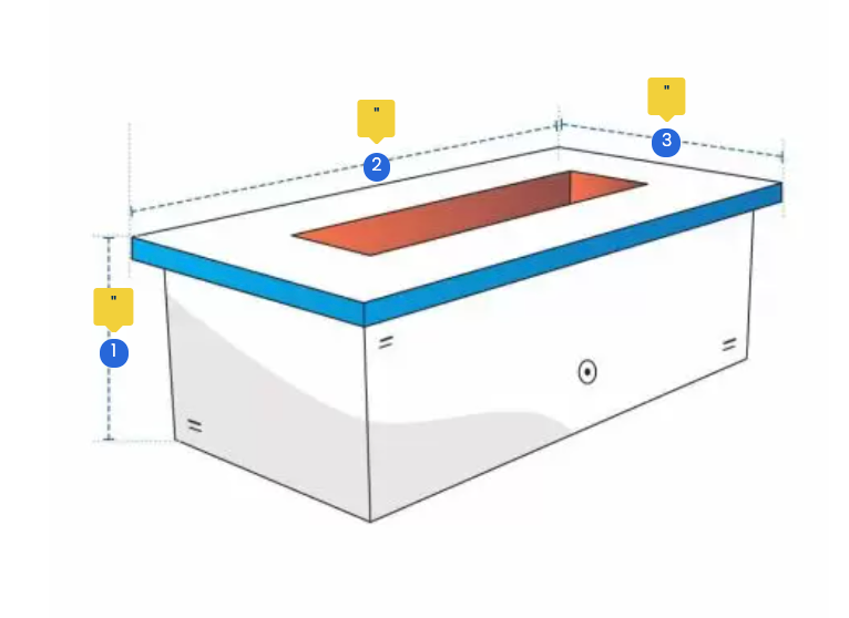 Rectangular Fire Pit Cover