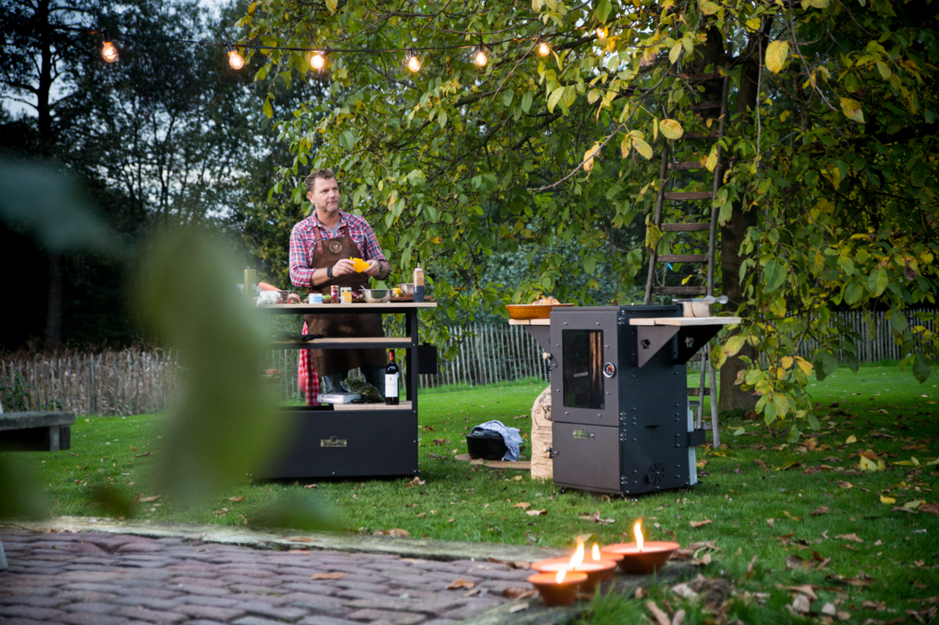 Multi Oven Corten Black  BBQ + Fireplace +Oven