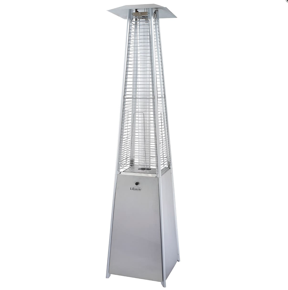 Lifestyle Tahiti II Flame Heater Stainless Steel