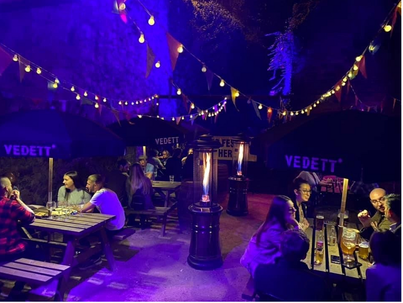 Lifestyle Santorini 11kw Retractable Patio Heater