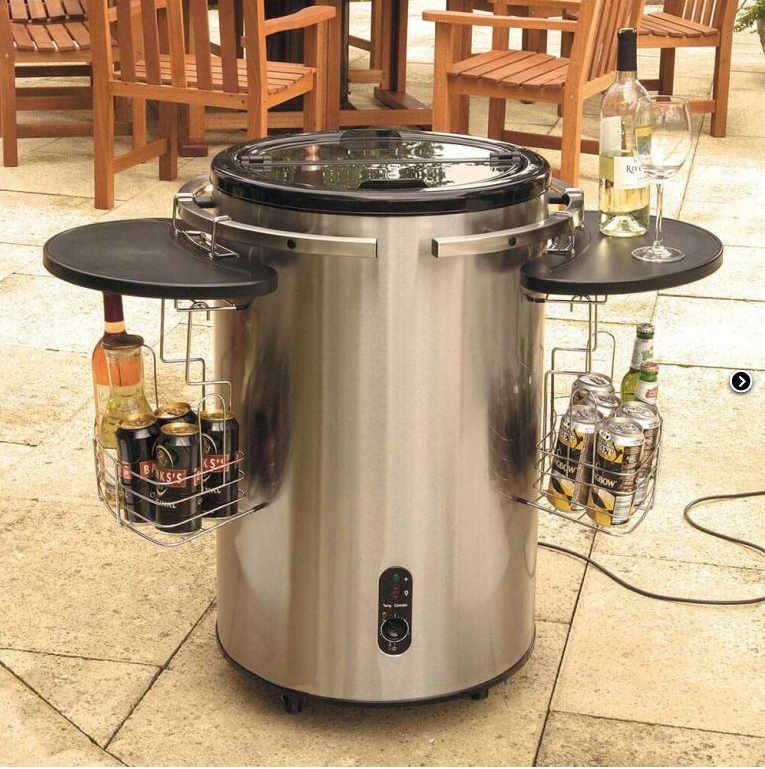 Lifestyle Stainless Steel Electric Party Cooler 50L