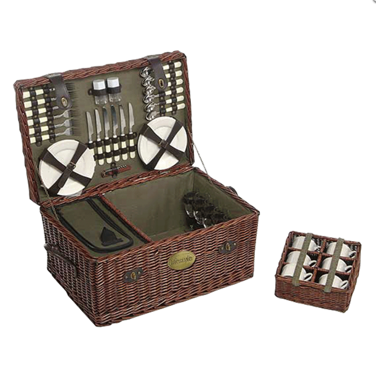 Lifestyle Family Sized Willow Picnic Hamper